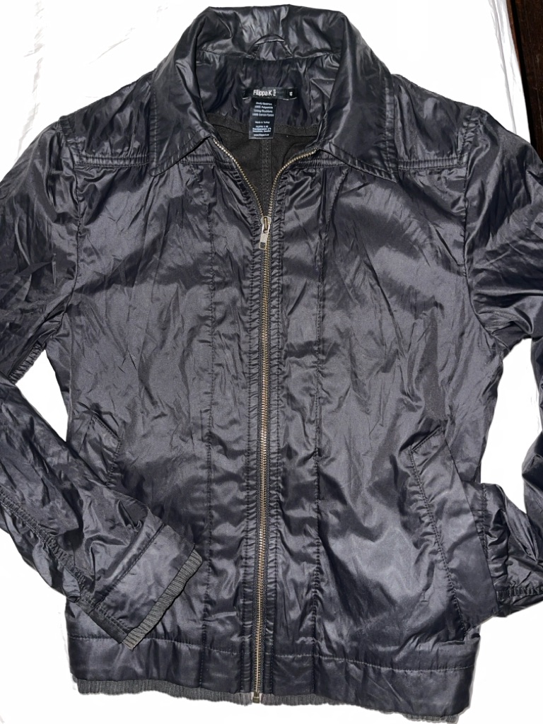 Fillipa K Men's Black Zip-Front Jacket Ykk
